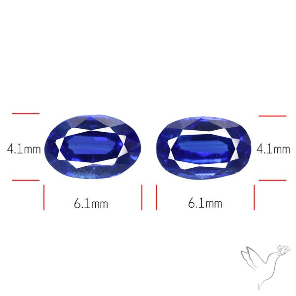 AAA Faceted Blue Kyanite Pair