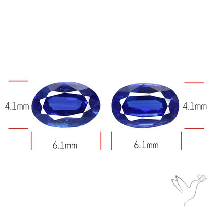 AAA Faceted Blue Kyanite Pair