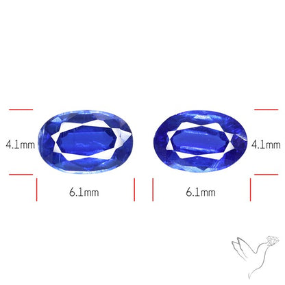 AAA Faceted Blue Kyanite Pair