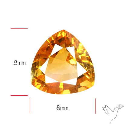 Faceted Rare Brandy Citrine