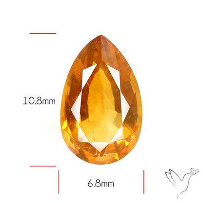 Faceted Rare Brandy Citrine