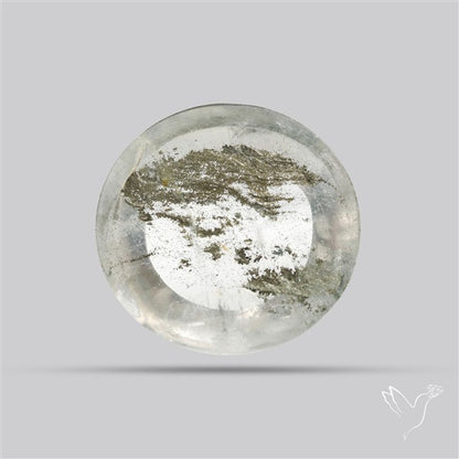Rare Pyrite Included Quartz Cabochon