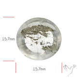 Rare Pyrite Included Quartz Cabochon