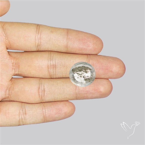 Rare Pyrite Included Quartz Cabochon