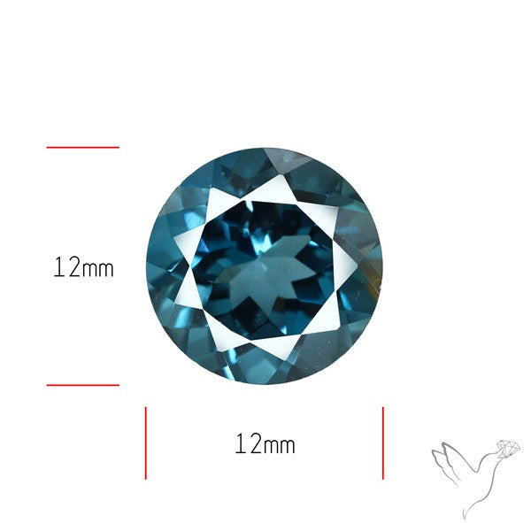 London Blue Topaz Faceted Fine Gemstone