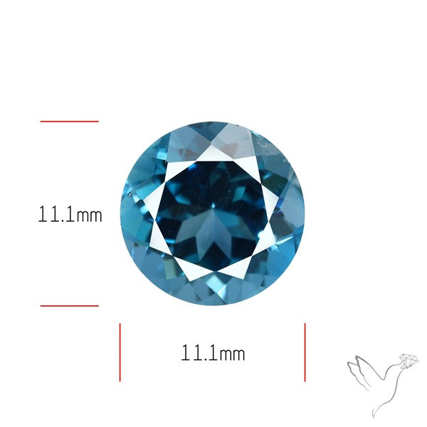 London Blue Topaz Faceted Fine Gemstone