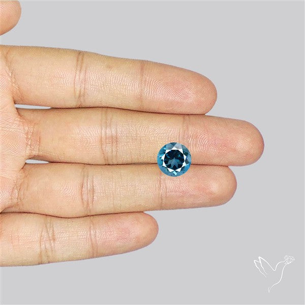 London Blue Topaz Faceted Fine Gemstone