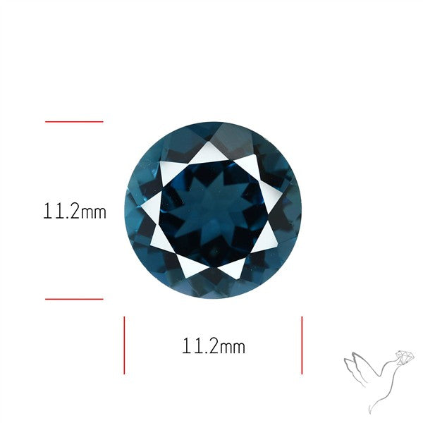 London Blue Topaz Faceted Fine Gemstone