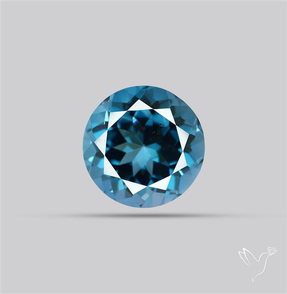 London Blue Topaz Faceted Fine Gemstone