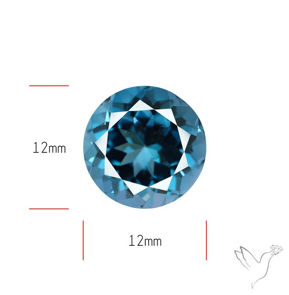 London Blue Topaz Faceted Fine Gemstone