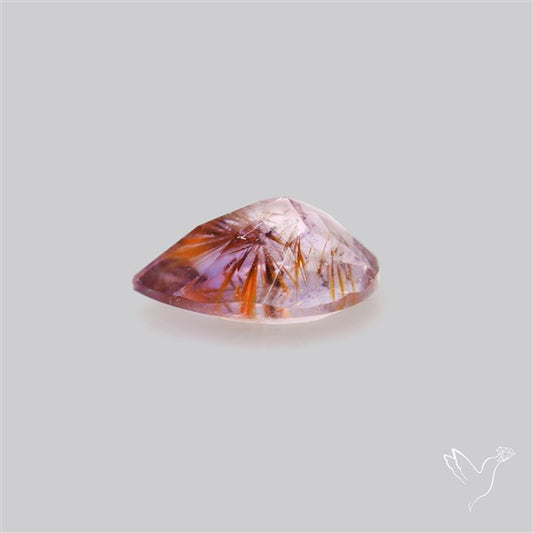 Faceted Cacoxenite Super Seven Amethyst Small