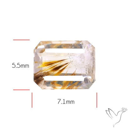 Faceted Cacoxenite Super Seven Amethyst Small