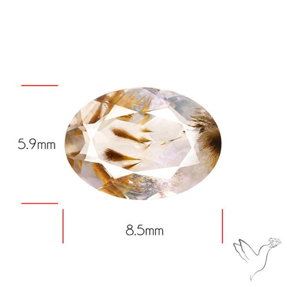 Faceted Cacoxenite Super Seven Amethyst Small
