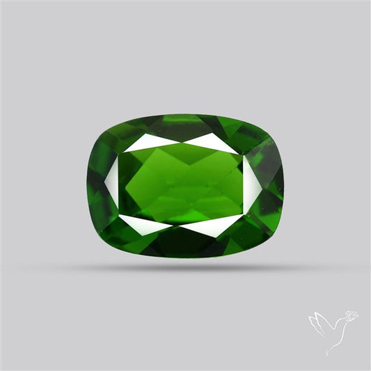 Chrome Diopise Faceted Fine Gemstone