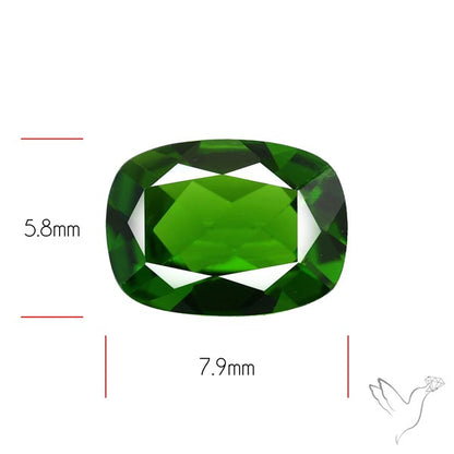 Chrome Diopise Faceted Fine Gemstone