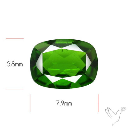 Chrome Diopise Faceted Fine Gemstone