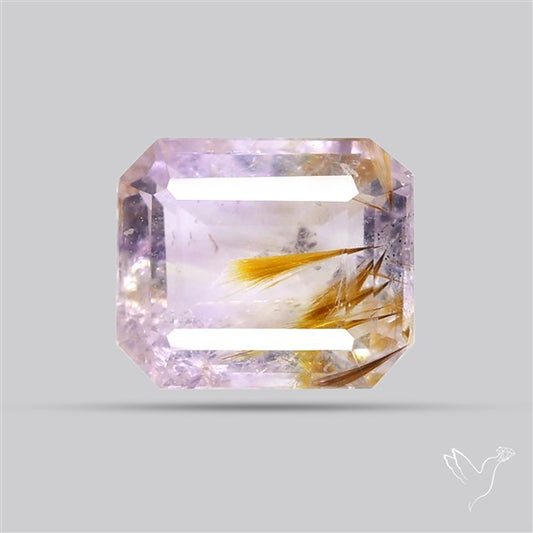 Faceted Cacoxenite Super Seven Amethyst Small