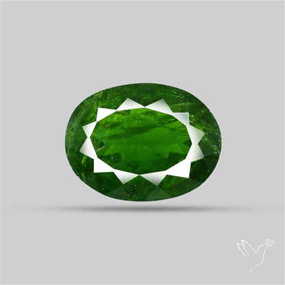Chrome Diopise Faceted Fine Gemstone