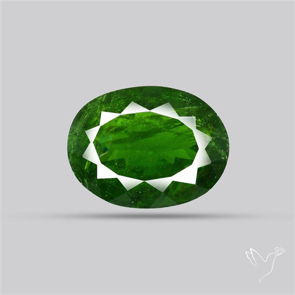 Chrome Diopise Faceted Fine Gemstone