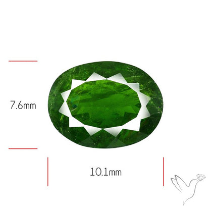 Chrome Diopise Faceted Fine Gemstone