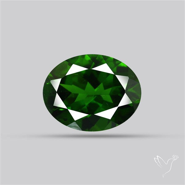 Chrome Diopise Faceted Fine Gemstone