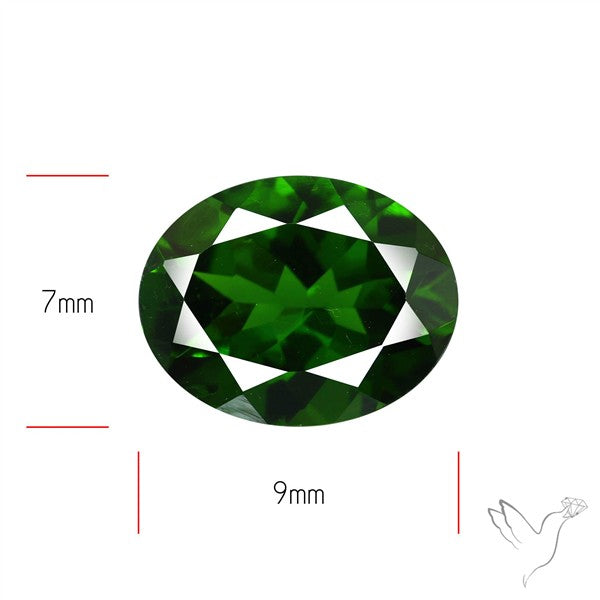 Chrome Diopise Faceted Fine Gemstone