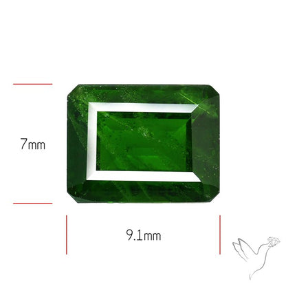 Chrome Diopise Faceted Fine Gemstone