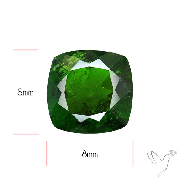 Chrome Diopise Faceted Fine Gemstone
