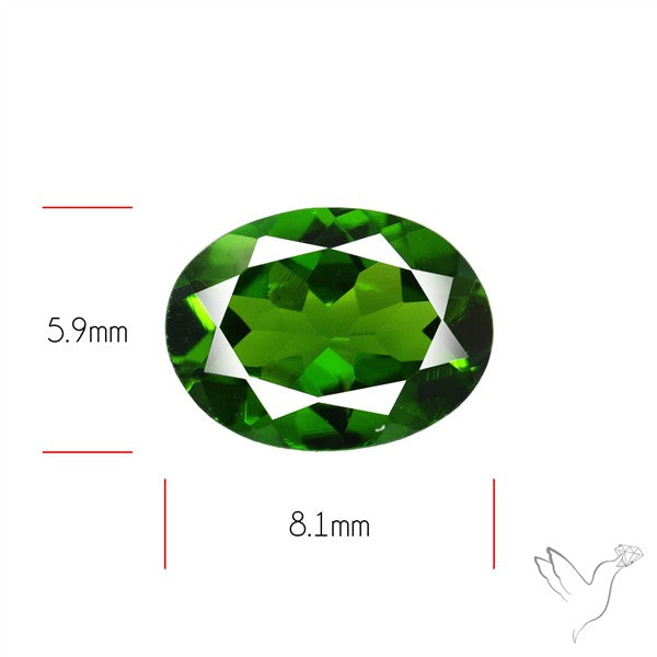 Chrome Diopise Faceted Fine Gemstone