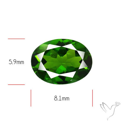 Chrome Diopise Faceted Fine Gemstone