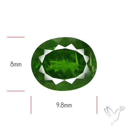 Chrome Diopise Faceted Fine Gemstone