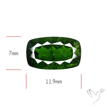 Chrome Diopise Faceted Fine Gemstone