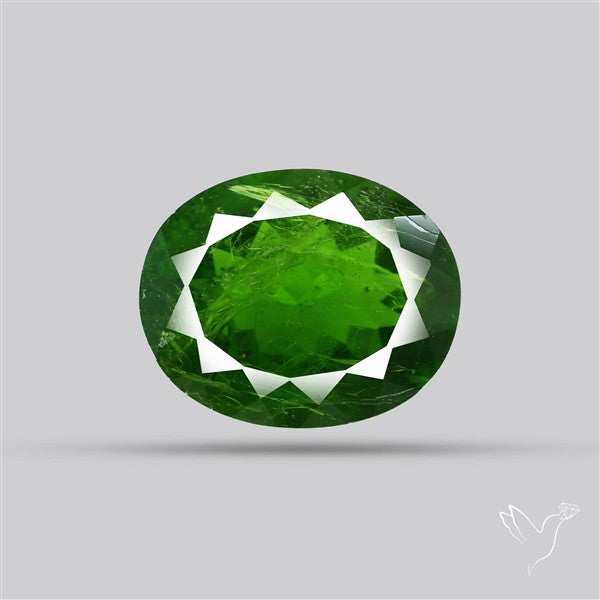 Chrome Diopise Faceted Fine Gemstone