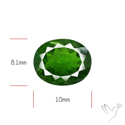 Chrome Diopise Faceted Fine Gemstone
