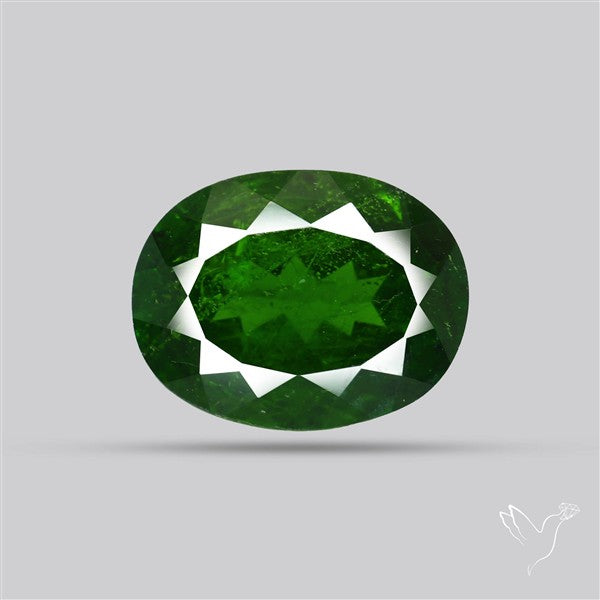Chrome Diopise Faceted Fine Gemstone
