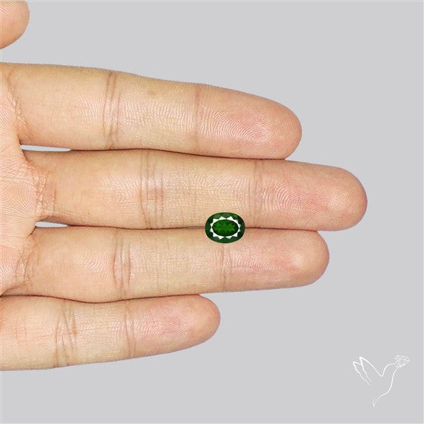 Chrome Diopise Faceted Fine Gemstone