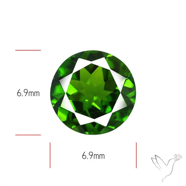 Chrome Diopise Faceted Fine Gemstone