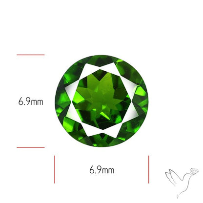 Chrome Diopise Faceted Fine Gemstone