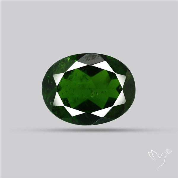Chrome Diopise Faceted Fine Gemstone