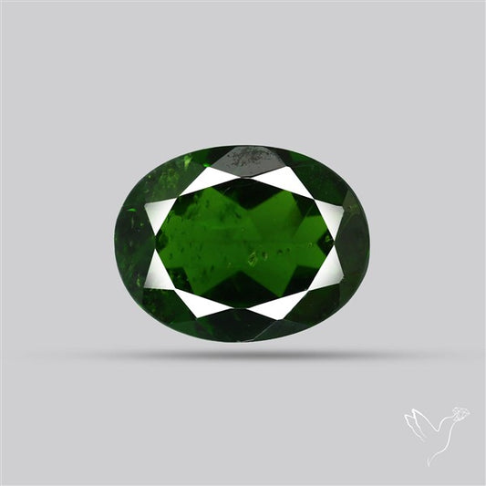 Chrome Diopise Faceted Fine Gemstone