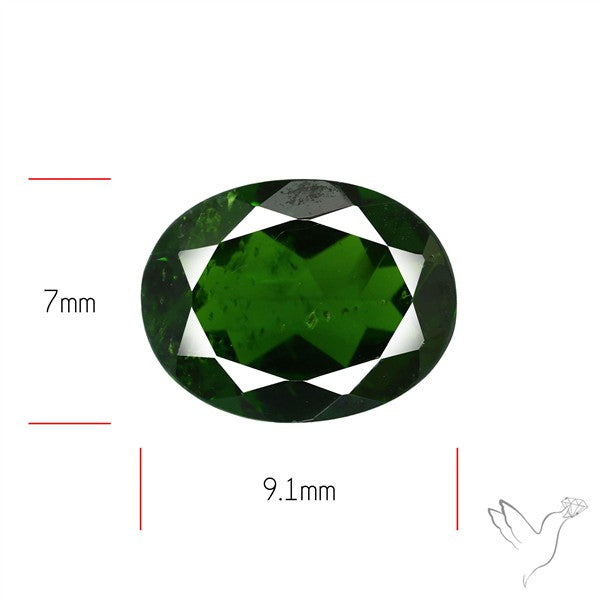 Chrome Diopise Faceted Fine Gemstone