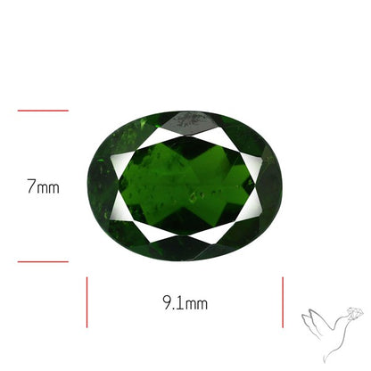 Chrome Diopise Faceted Fine Gemstone