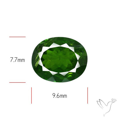 Chrome Diopise Faceted Fine Gemstone