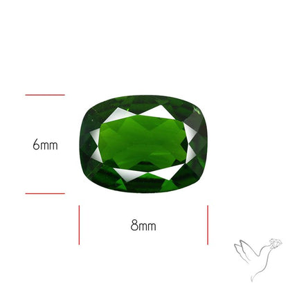 Chrome Diopise Faceted Fine Gemstone
