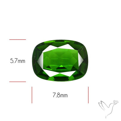 Chrome Diopise Faceted Fine Gemstone