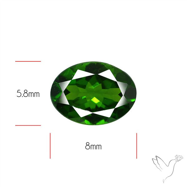 Chrome Diopise Faceted Fine Gemstone