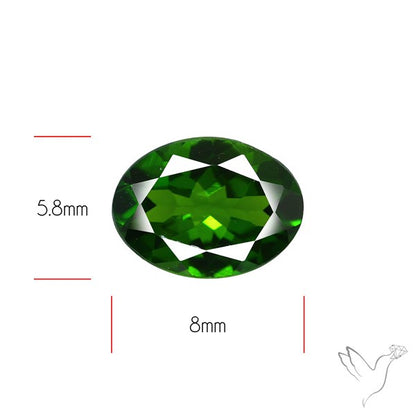 Chrome Diopise Faceted Fine Gemstone