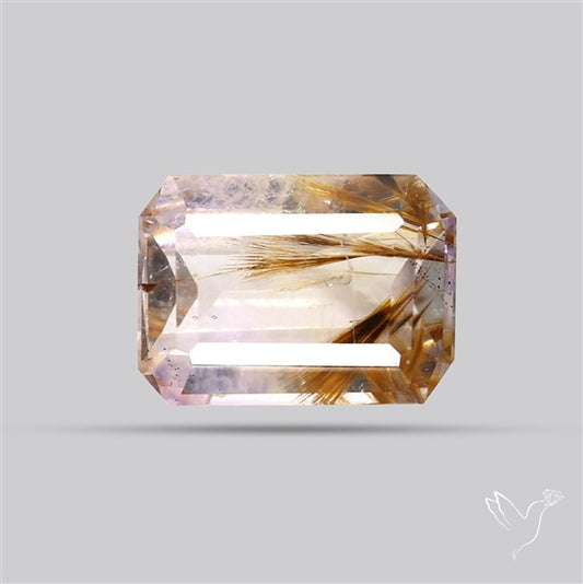 Faceted Cacoxenite Super Seven Amethyst Small