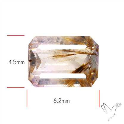 Faceted Cacoxenite Super Seven Amethyst Small