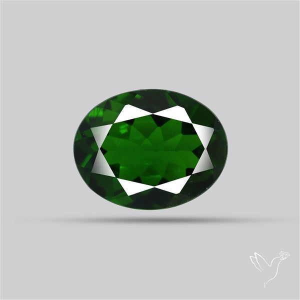 Chrome Diopise Faceted Fine Gemstone